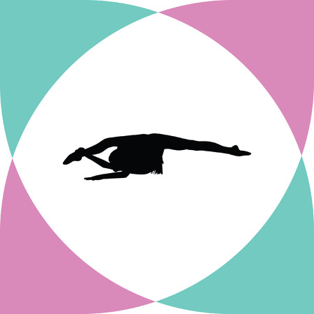 rhythmic gymnasticsのイラスト素材
