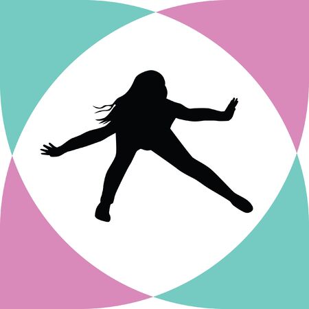 street danceのイラスト素材
