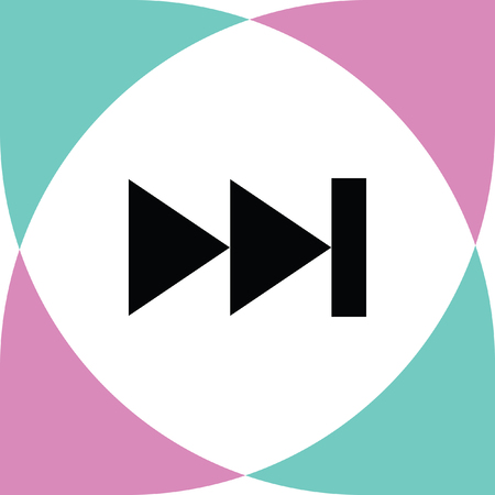 next button vector iconのイラスト素材