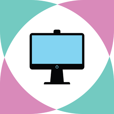 computer screen vector iconのイラスト素材