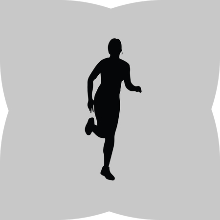 fitness womanのイラスト素材