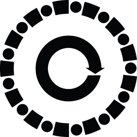 rotation arrowのイラスト素材