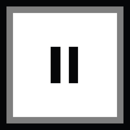 pause vector icon buttonのイラスト素材