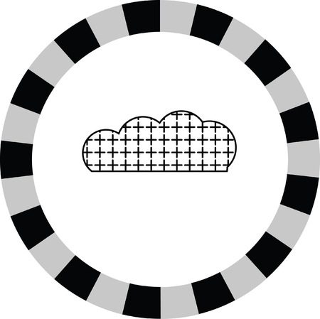 snow cloud vector iconのイラスト素材