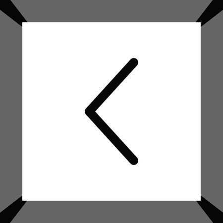 left arrow vector iconのイラスト素材