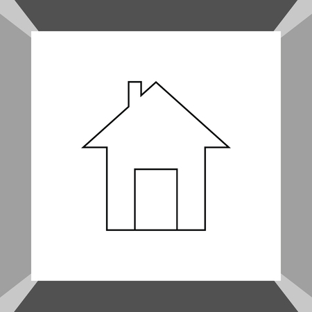 house vector iconのイラスト素材