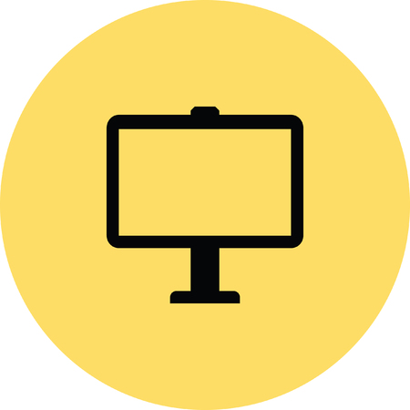 computer screen vector iconのイラスト素材