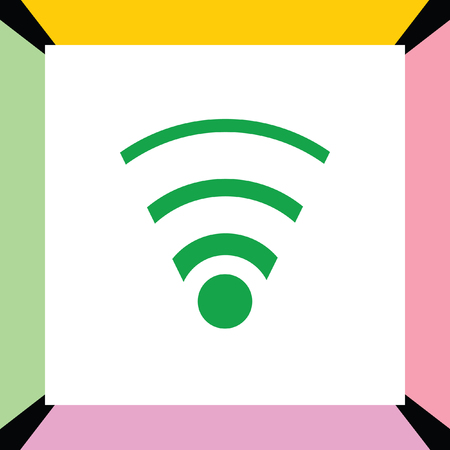 wifi vector iconのイラスト素材