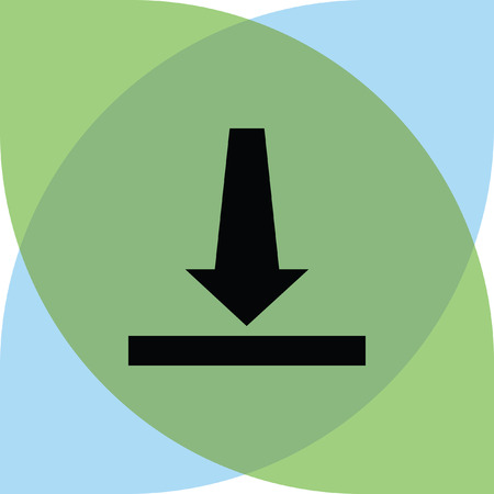 download icon buttonのイラスト素材