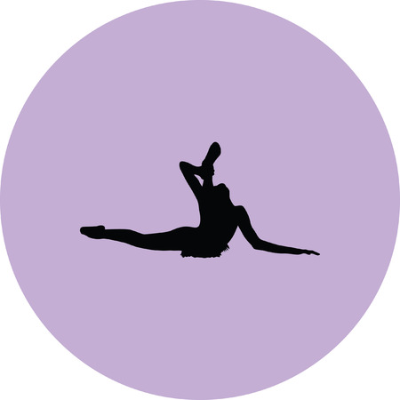 rhythmic gymnasticsのイラスト素材