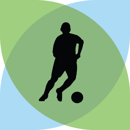 soccer playerのイラスト素材