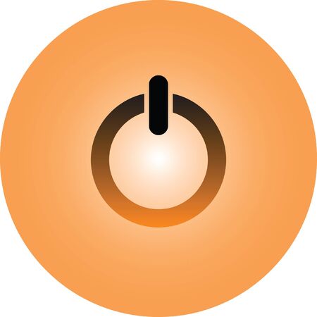 power button vector iconのイラスト素材