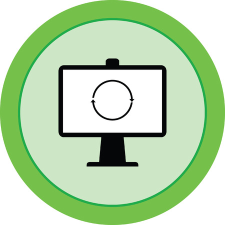 computer screen vector iconのイラスト素材