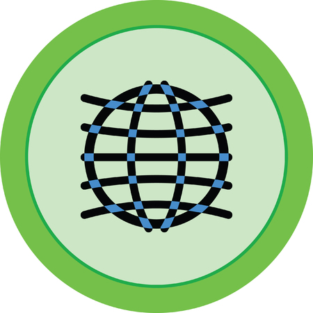 earth iconのイラスト素材