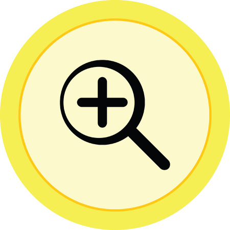 Magnifier iconのイラスト素材