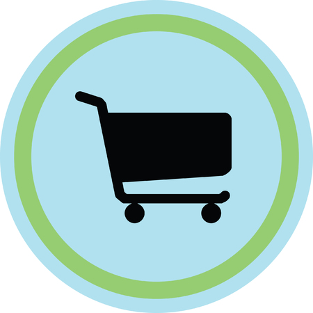 Shopping cart signのイラスト素材