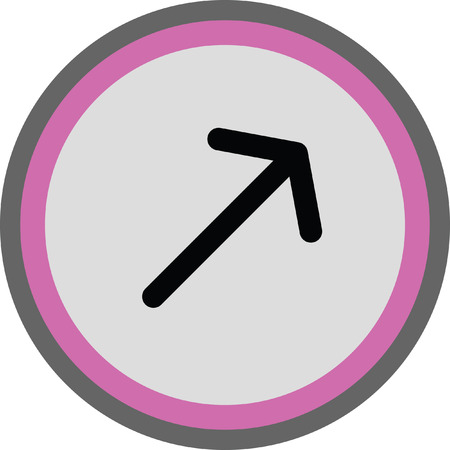 up right arrow iconのイラスト素材