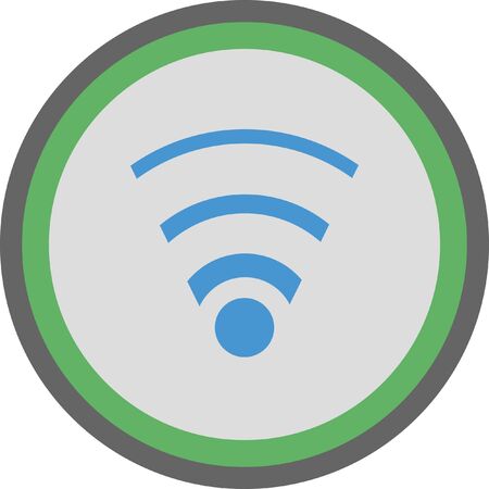 wifi vector iconのイラスト素材
