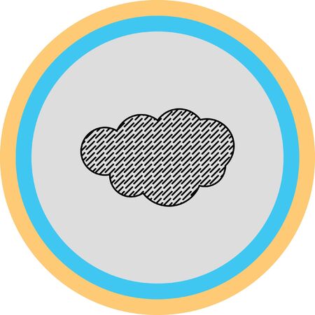 rain cloud vector iconのイラスト素材