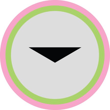down arrow vector iconのイラスト素材