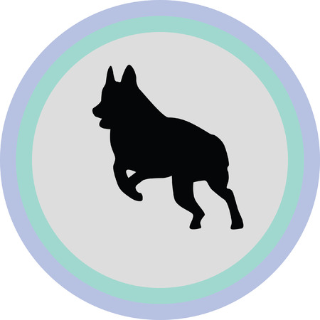 german shepherdのイラスト素材