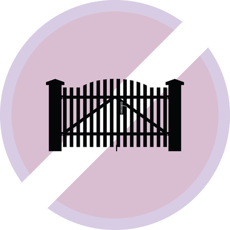 gate vector iconのイラスト素材