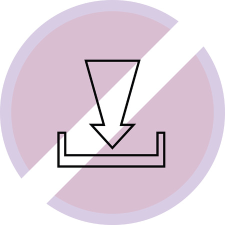 download icon buttonのイラスト素材
