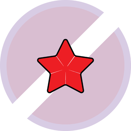 gold star favorite iconのイラスト素材