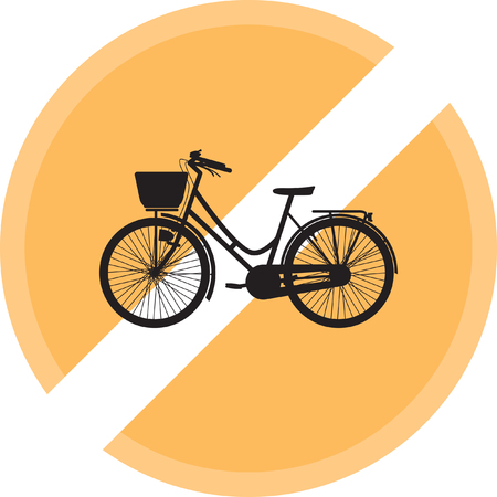 bike silhouette vectorのイラスト素材