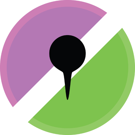 map pointer icon on a white backgroundのイラスト素材