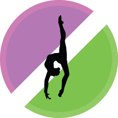 rhythmic gymnasticsのイラスト素材