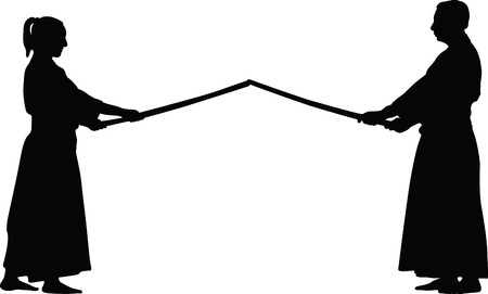 Aikido martial artのイラスト素材