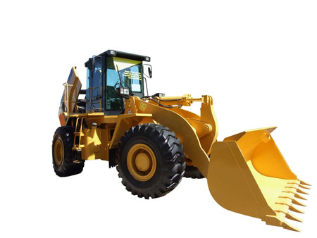earth-moving machine isolated 2