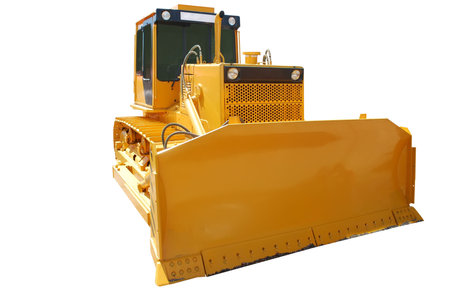 earth-moving machine isolatedの写真素材