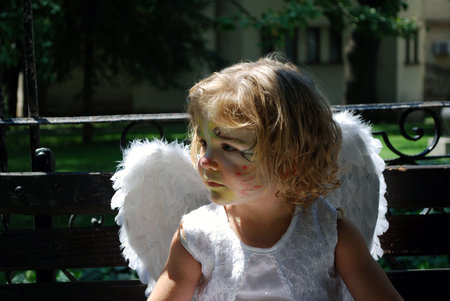 little angel childの写真素材