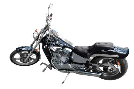 attractive motorcycle isolatedの写真素材