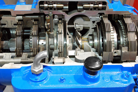 truck automatic transmission gearshift close detail
