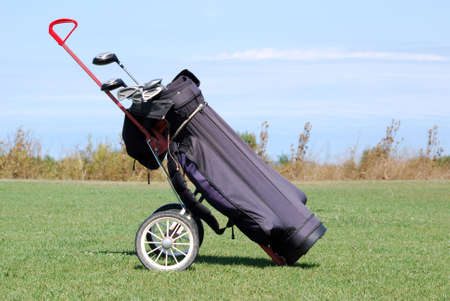 golf bagの写真素材