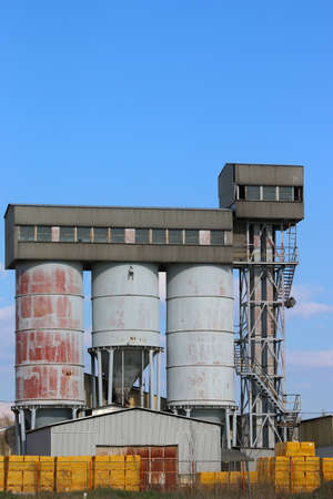 old concrete factory industry zoneの写真素材
