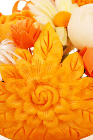 flower vegetables decorated salad close upの写真素材