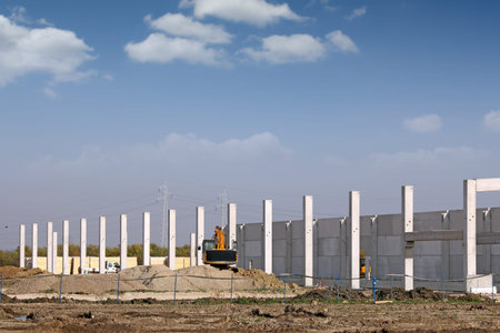 new factory construction site