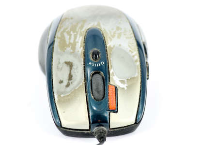 old computer mouse front viewの写真素材
