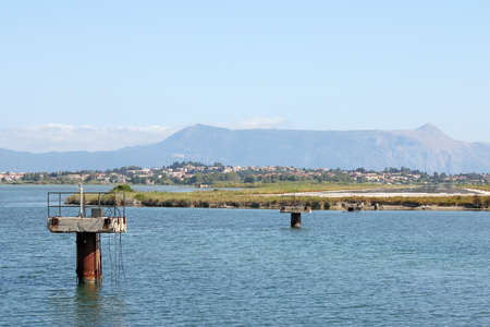 airport on Corfu island Greeceの写真素材