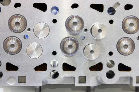 car engine valves close upの写真素材