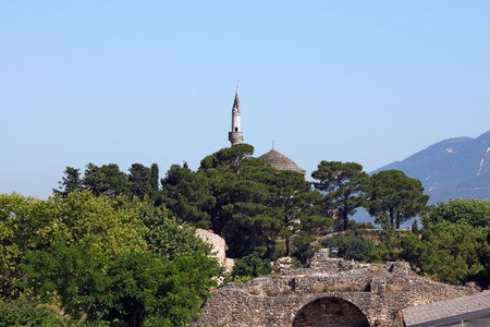 Mosque Ioannina landscape Epirus Greeceの写真素材