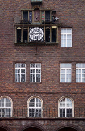Music clock at Dom Square in Szeged cityの写真素材