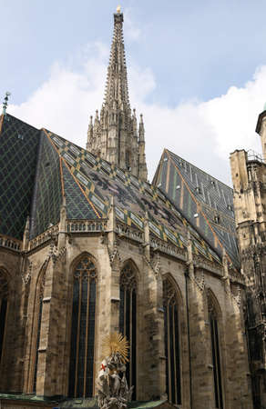 Saint Stephens Cathedral Vienna landmark Austriaの写真素材