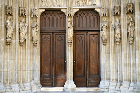 Minoriten Church entrance Vienna Austria