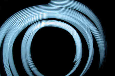 Light Painting Lines of Colour.LED lighting design style,night lights, drawing with LED lights,Storm of Lightの写真素材