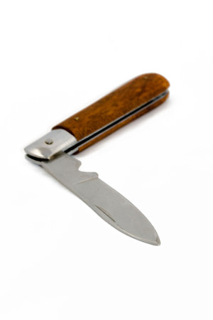 Knife isolated on the white backgroundの写真素材